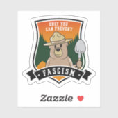 Sticker Vous seul pouvez prévenir les fascistes (Feuille)