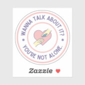 Sticker Vous Voulez En Parler ? Sensibilisation à la santé (Feuille)