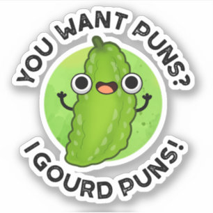 Sticker Vous Voulez Puns I Gourd Puns Funny Veggie Pun