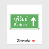Sticker Voyage de Buriram ⚠ Thaïlande ⚠ (Feuille)