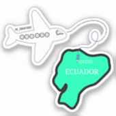 Sticker Voyage En Equateur (Recto)