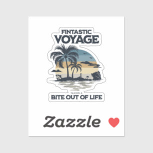 Sticker Voyage fantastique Prendre une bouchée de la vie