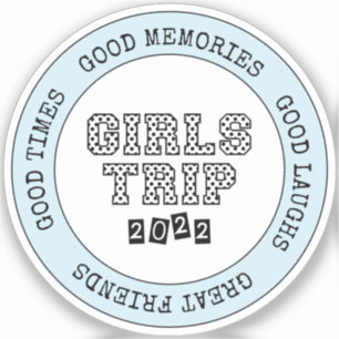 Sticker Voyage Filles 2022 Filles Week-end de vacances Get
