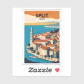 Sticker Voyage Fractionné Croatie (Feuille)