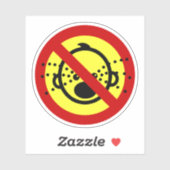 Sticker VOYAGE NO Cry Baby ⚠ Aéroport thaïlandais ⚠ (Feuille)