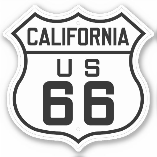 Sticker Voyage Route 66 California (Devant)