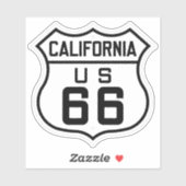 Sticker Voyage Route 66 California (Feuille)