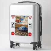 Sticker "Voyage routier 66" (Sur valise)