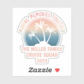 Sticker Voyage sur mesure en famille Summer Beach (Feuille)