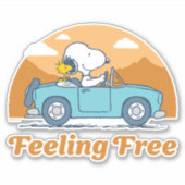 Sticker Voyage sur route | Arachides se sentent libres (Devant)