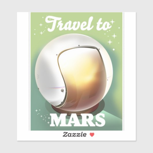 Sticker Voyage vers Mars (Feuille)