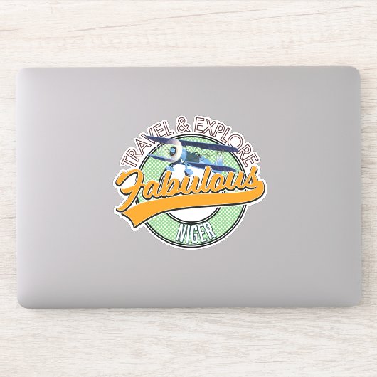 Sticker voyager explorer logo fabuleux Niger (Ordinateur)