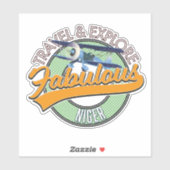 Sticker voyager explorer logo fabuleux Niger (Feuille)