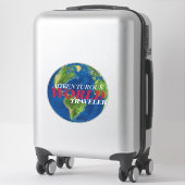 Sticker Voyageur aventurier (Sur valise)