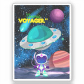 STICKER VOYAGEUR COSMIQUE (Recto)