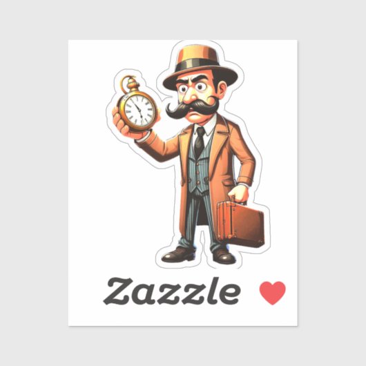 Sticker Voyageur d'heure (Feuille)