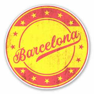 Sticker Voyageur mondial - Barcelone, Espagne