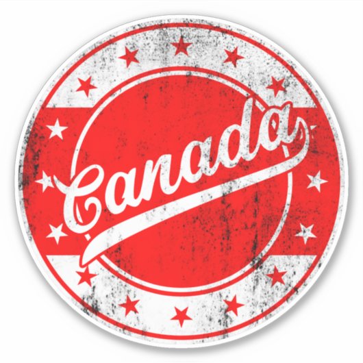 Sticker Voyageur mondial - Canada (Devant)