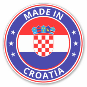 Sticker Voyageur mondial - Fabriqué dans   Croatie
