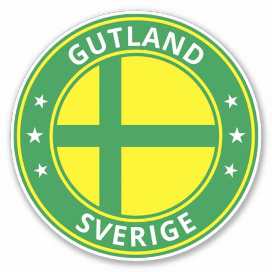 Sticker Voyageur mondial - Gutland, Sverige | Suède (Modif (Devant)