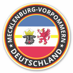 Sticker Voyageur mondial Mecklenburg-Vorpommern Deutschlan