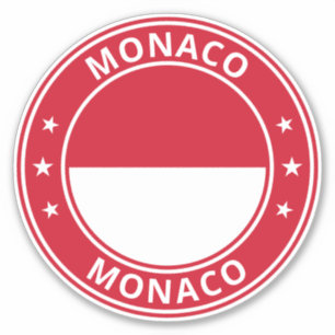 Sticker Voyageur mondial - Monaco