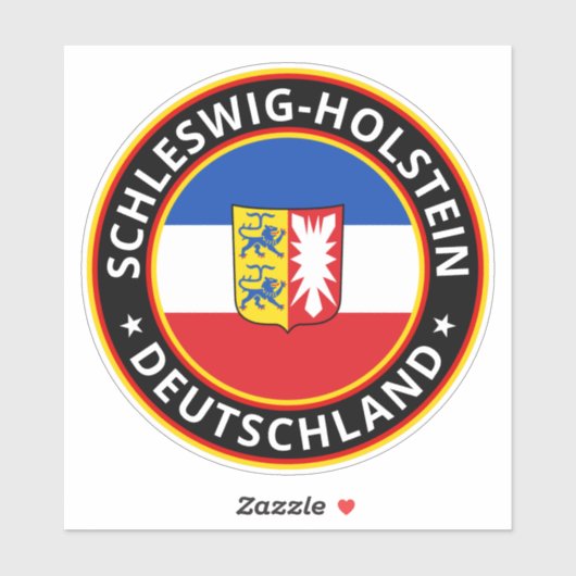 Sticker Voyageur mondial - Schleswig-Holstein, Deutschland (Feuille)
