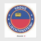 Sticker Voyageur mondial - Vaduz, Liechtenstein (Feuille)