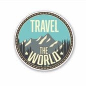 Sticker Voyagez dans le monde (Devant)