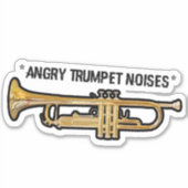 Sticker VQ Bruits de trompette en colère (Devant)