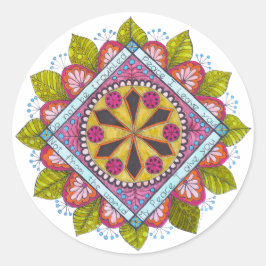 Sticker: "Vrede die ik u geef" Ronde Sticker