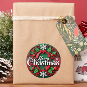 Sticker - Vrolijk kerstfeest