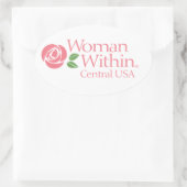 Sticker Vrouw Binnen Centraal (Tas)