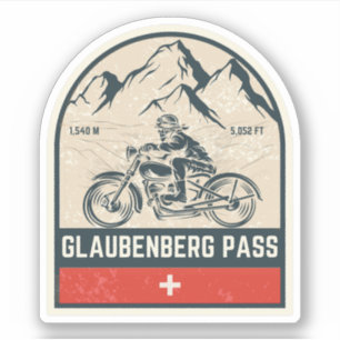 Sticker VTT Glaubenberg pass Suisse alpes