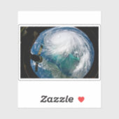 Sticker Vue De L'Ouragan Dorian. (Feuille)
