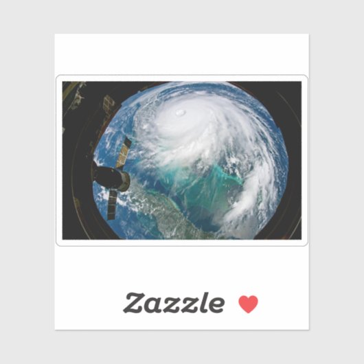 Sticker Vue De L'Ouragan Dorian. (Feuille)