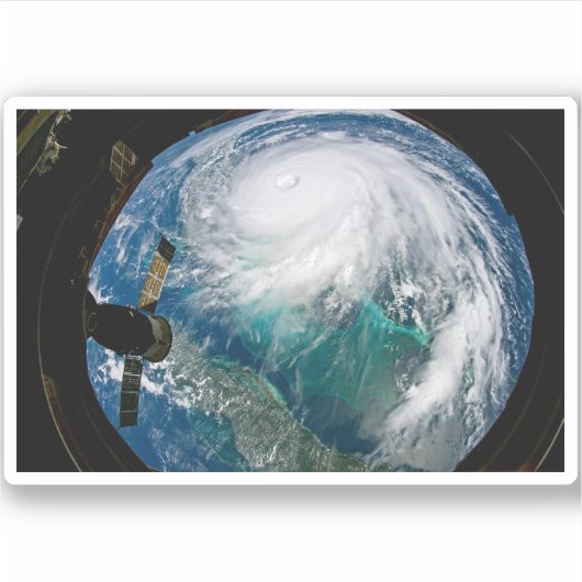 Sticker Vue De L'Ouragan Dorian. (Devant)