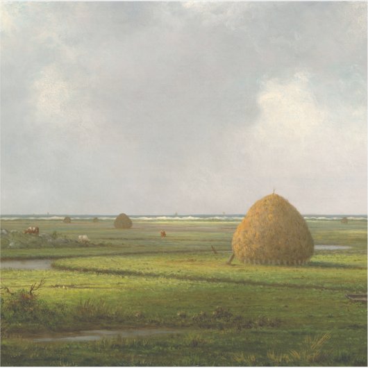 Sticker Vue de Marshfield, 1876 par Martin Johnson Heade (Devant)