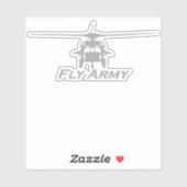 Sticker Vue frontale UH-60 Blackhawk (Feuille)