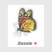 Sticker Vue latérale Monarch Butterfly (Feuille)