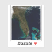 Sticker Vue Satellite Sur La Floride. (Feuille)