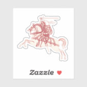 Sticker Vytis lituanien (Feuille)