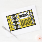 Sticker Waarschuwingsset voor politici (Envelop)