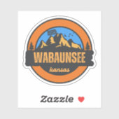 Sticker Wabaunsee, Kansas (Feuille)