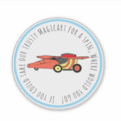 Sticker Waffle+Mochi- Magicart-Autocollant vinyle (Devant)