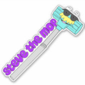 Sticker Waffles&Mochi-StevetheMop-Vinyl (Devant)