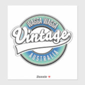 Sticker Wagga Wagga australia. (Feuille)