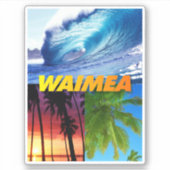 Sticker Waimea Hawaii (Devant)