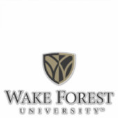 Sticker Wake Forest University Wordmark (Devant)
