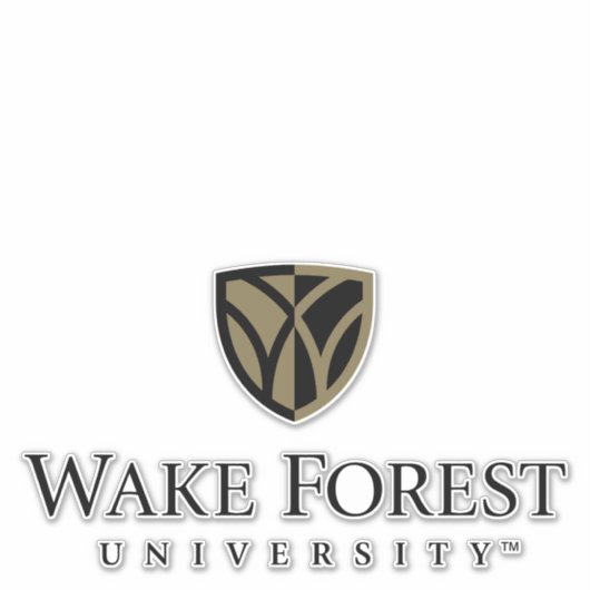 Sticker Wake Forest University Wordmark (Devant)